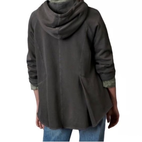 Anthropologie/Pilcro Hooded Peplum Sweatshirt - Picture 2 of 5